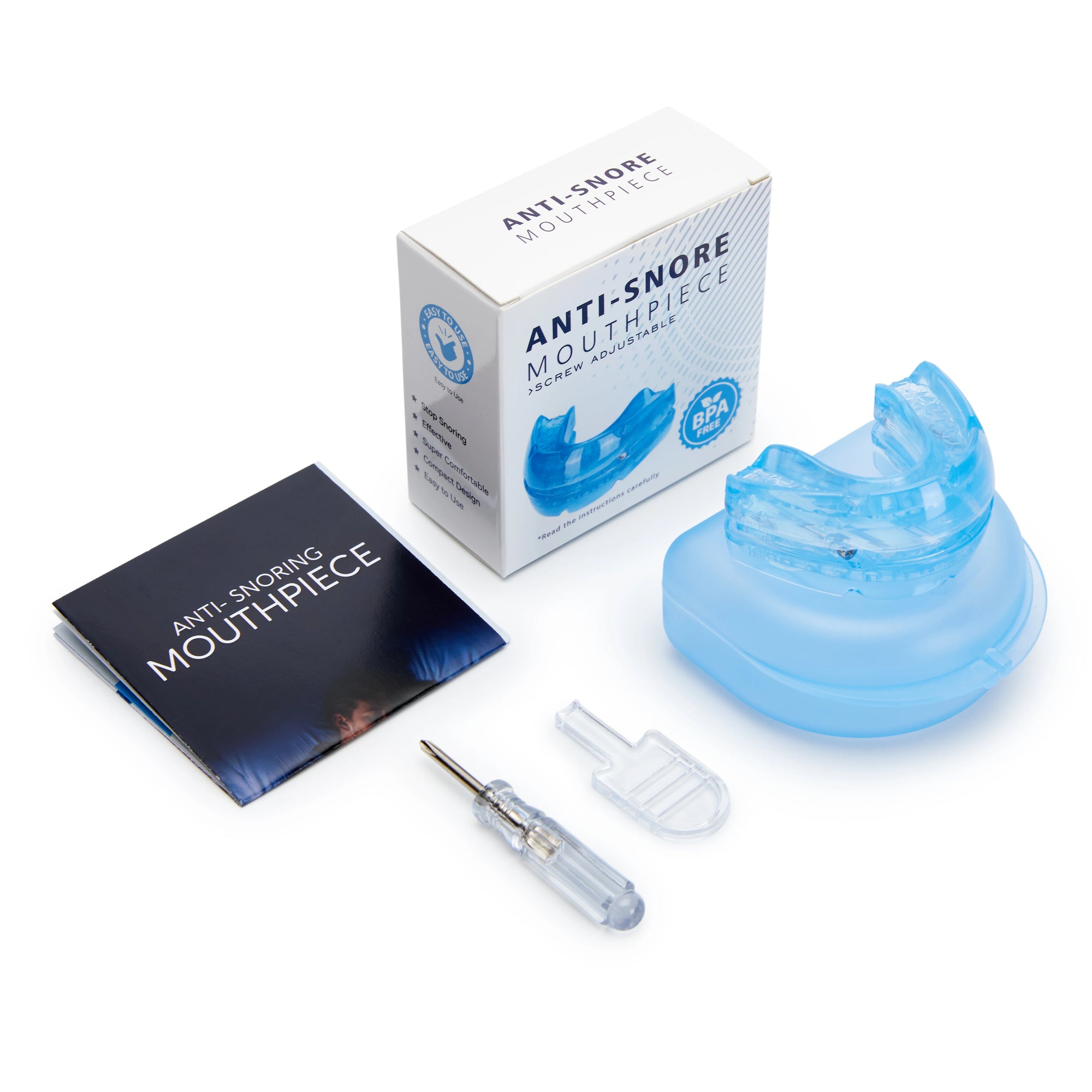 Solución antirronquidos y bruxismo: ¡Protector bucal cómodo para noches tranquilas!