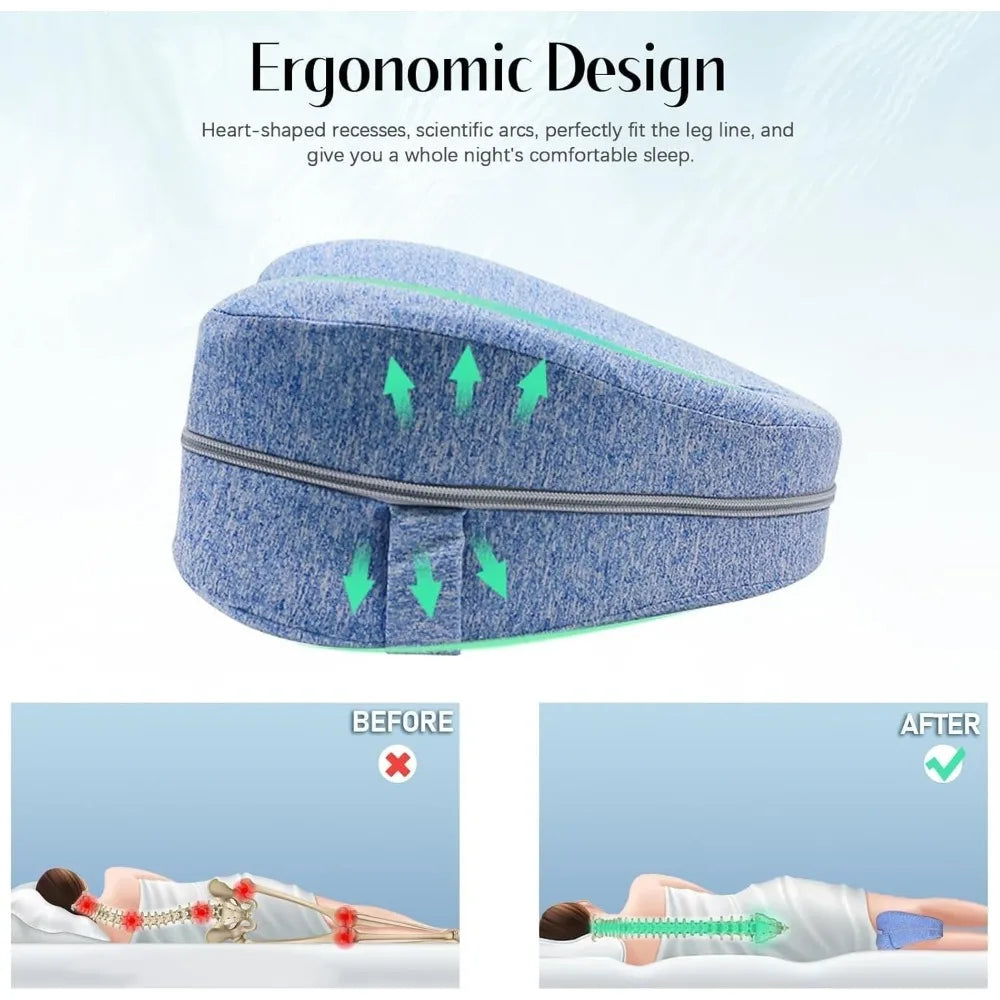 Duerma sin dolor: ¡almohada Revoget para alinear caderas y piernas!