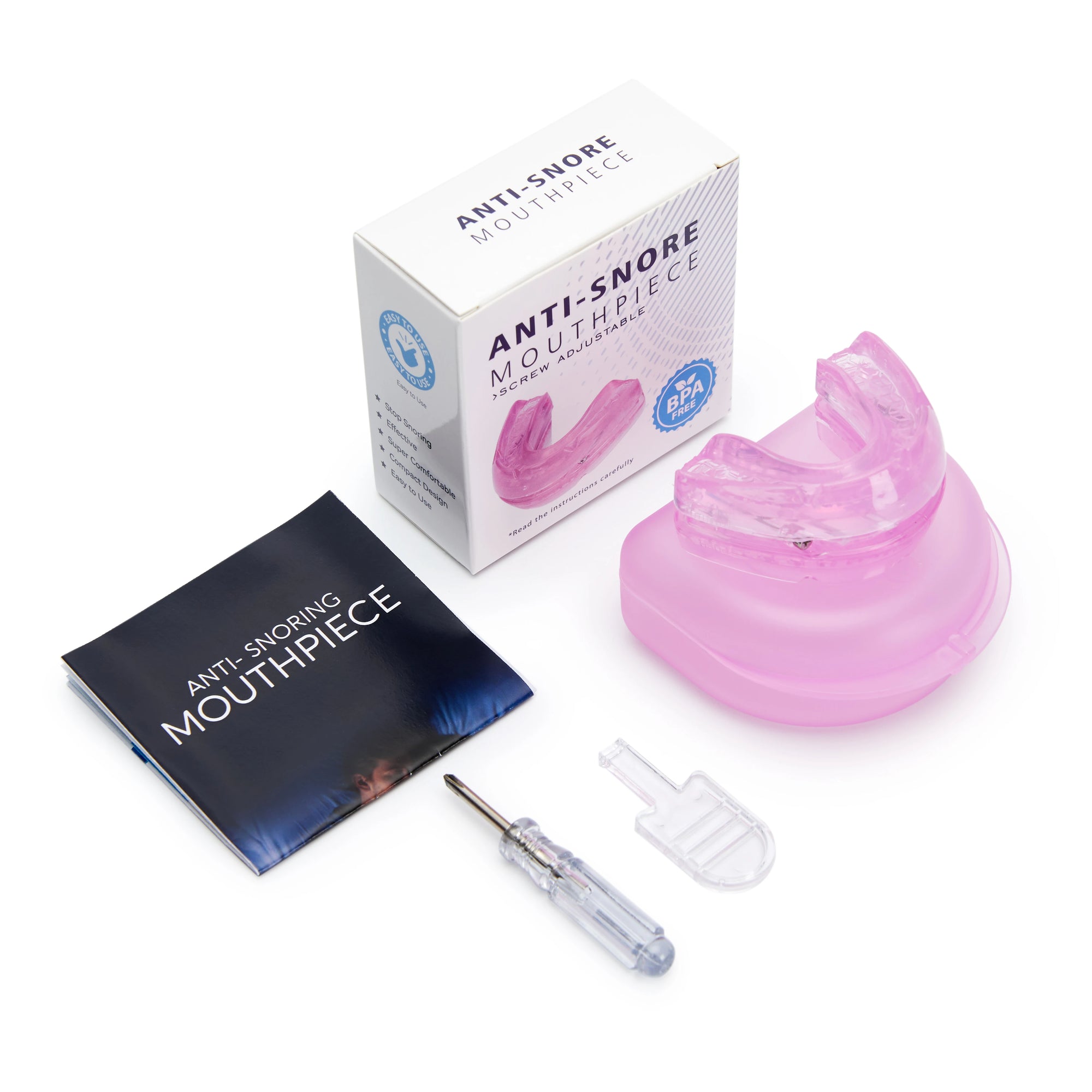 Solución antirronquidos y bruxismo: ¡Protector bucal cómodo para noches tranquilas!
