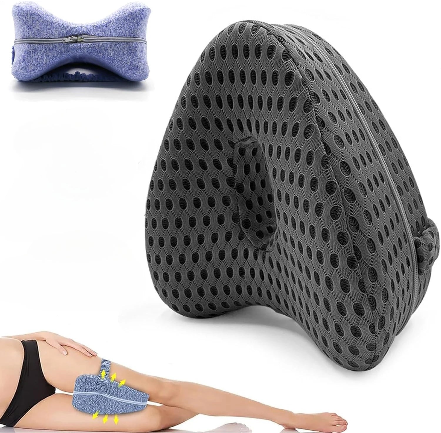 Duerma sin dolor: ¡almohada Revoget para alinear caderas y piernas!